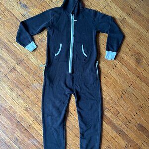 Skyline Wear women's Jumper hooded Onesie, longsleeve in black Medium